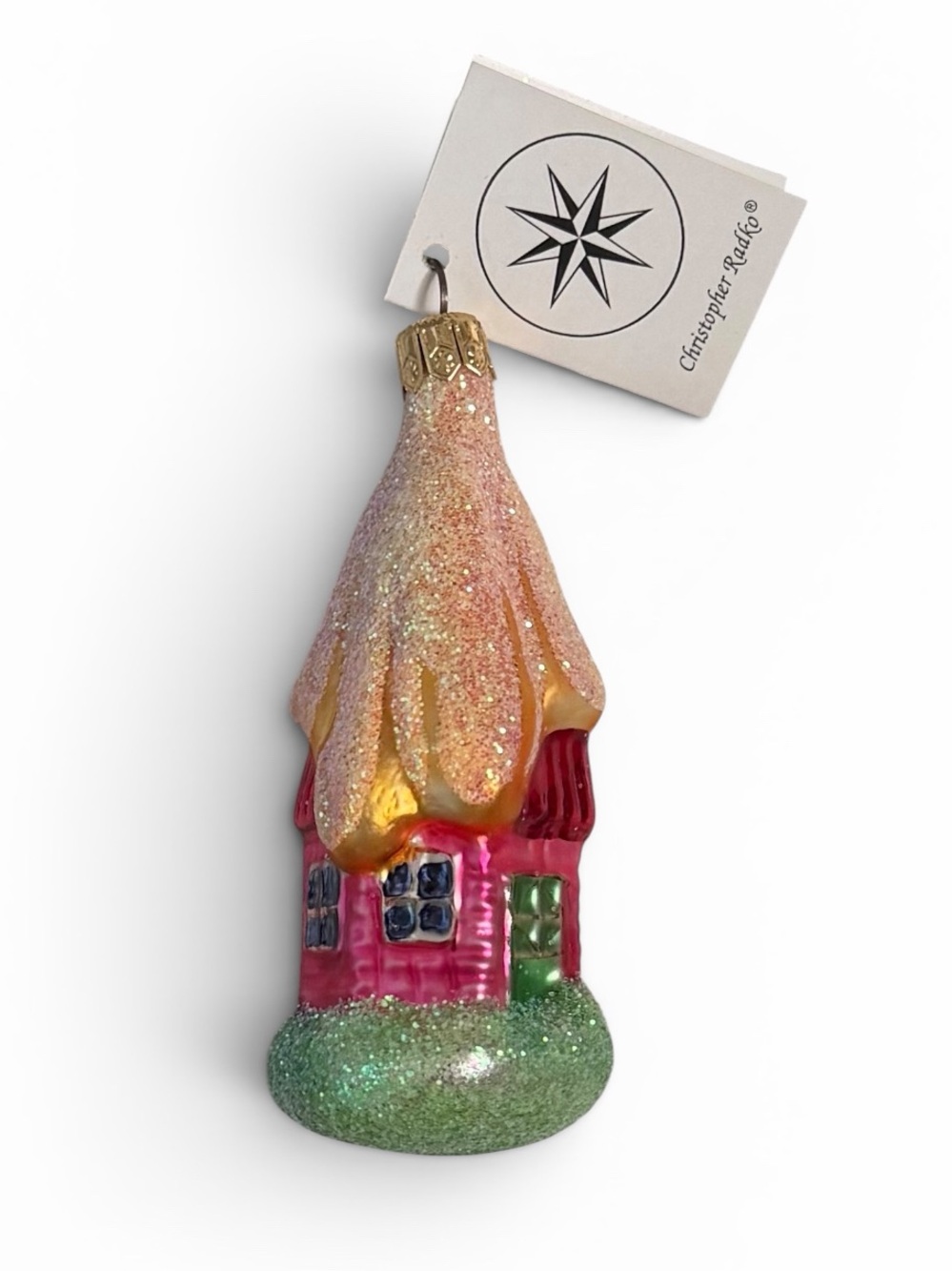 Christopher Radko "Ice House" Hand Blown Glass Ornament 1995